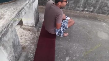 Rooftop Affair with Shameless Wife - Hot Bangla Action