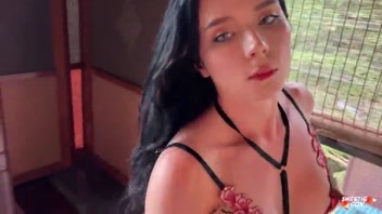 Sultry Brunette in Lingerie: Deepthroat & Wild Ride POV!