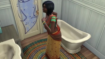 Indian Stepmom Caught Stepson Naked, Gets Horny & Has First Sex!