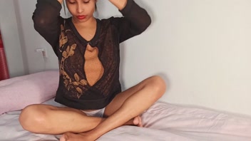 Desi Stepsister Slut Devours Huge Cock in Hot Bengali Threesome!